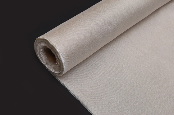 ผ้าใยแก้วเคลือบ Vermiculite ทนต่ออุณหภูมิสูงผ้าฉนวนความร้อน