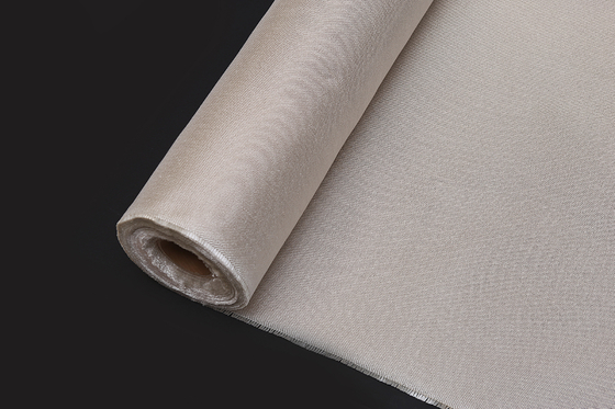 ผ้าใยแก้วเคลือบ Vermiculite ทนต่ออุณหภูมิสูงผ้าฉนวนความร้อน