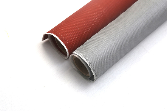 ผ้าใยแก้วเคลือบ PU 0.8 มม. 850gsm ป้องกันการเชื่อมที่ทนทานและม่านควัน