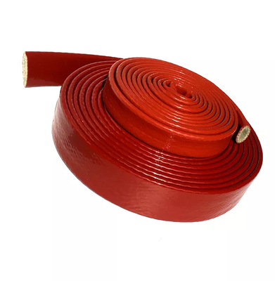 ทนไฟทนความร้อนแขนไฟเบอร์กลาสยางซิลิโคนเคลือบ Fire Sleeve