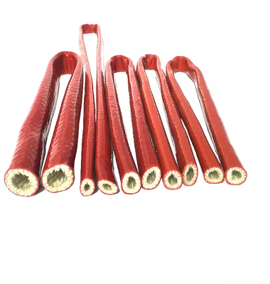 ทนไฟทนความร้อนแขนไฟเบอร์กลาสยางซิลิโคนเคลือบ Fire Sleeve